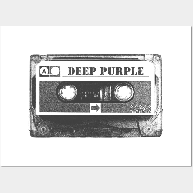 Deep Purple - Deep Purple Old Cassette Pencil Style Wall Art by Gemmesbeut